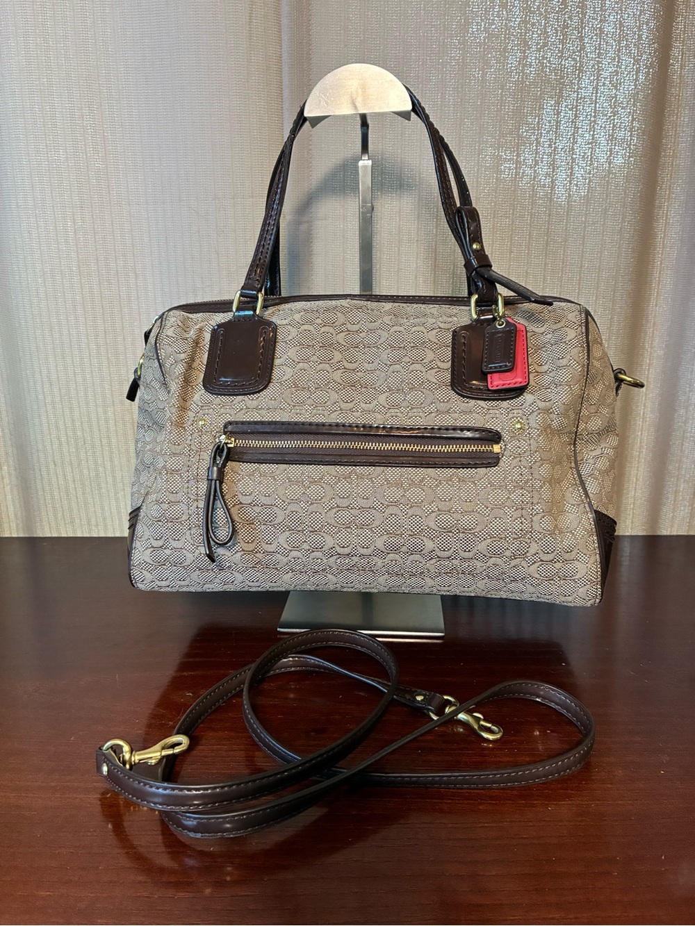 Coach Poppy Oxford Signature Cs Satchel
